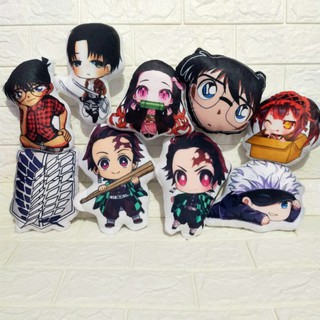 ตุ๊กตาอนิเมะ tanjiro nezuko mikasa conan kurumi levi gojou attack on titan ขนาดเล็ก