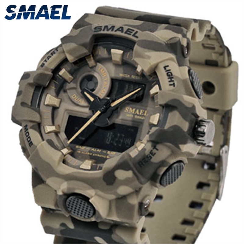 Men's Waterproof Sports Military Shock Men's Analog Quartz Digital ...