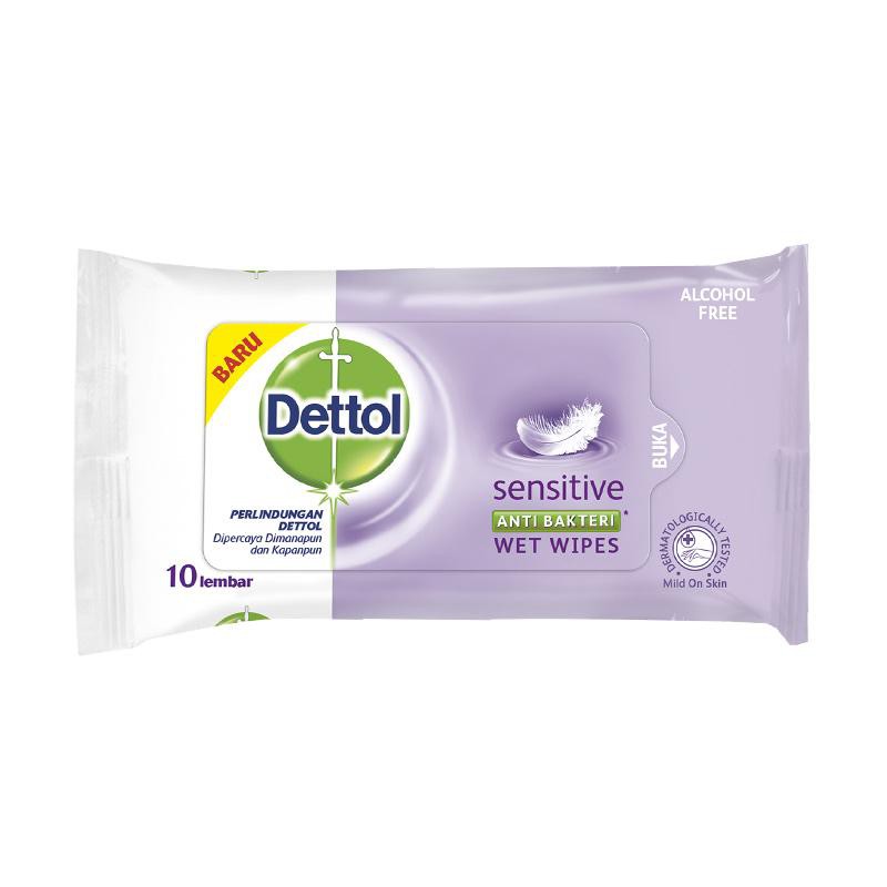 Dettol Antiseptic Hand Sanitizer 50ml & Wet Wipes 10s