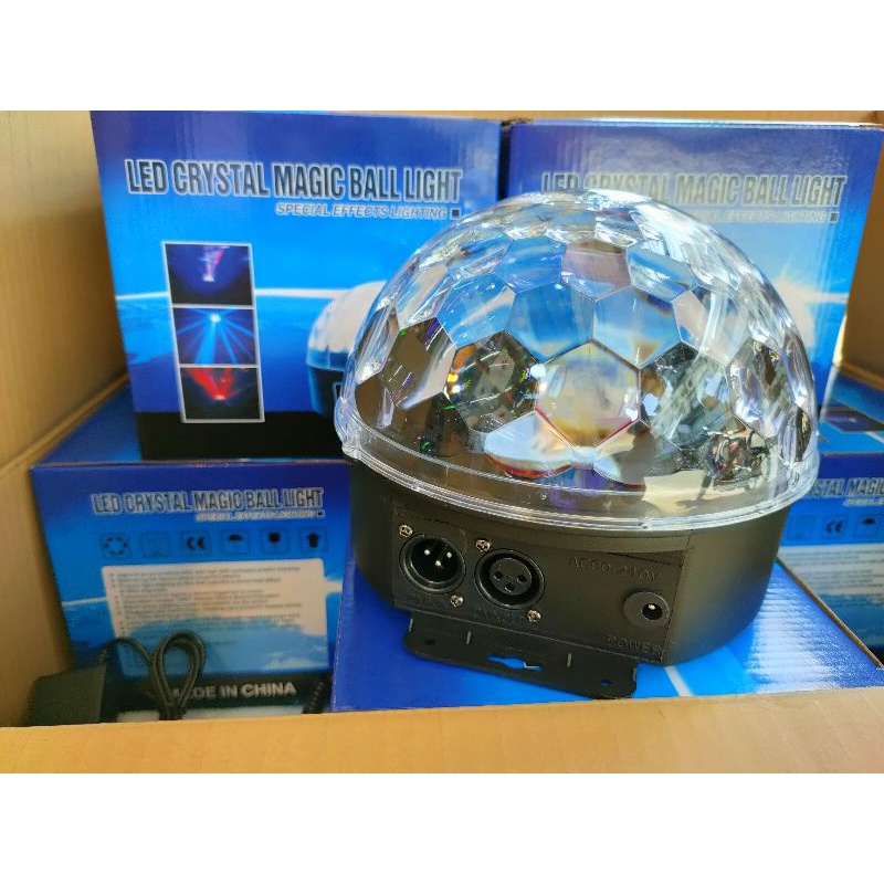 ไฟดิสโก้เมจิกบอล9led,ไฟเทคLED,ไฟเมจิกบอล 9สีใช้ในรถในบ้าน12V/220V