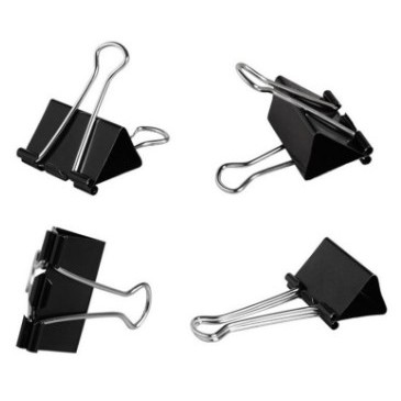 ตัวหนีบกระดาษสีดำ/คละสี คลิปหนีบ หลายขนาด