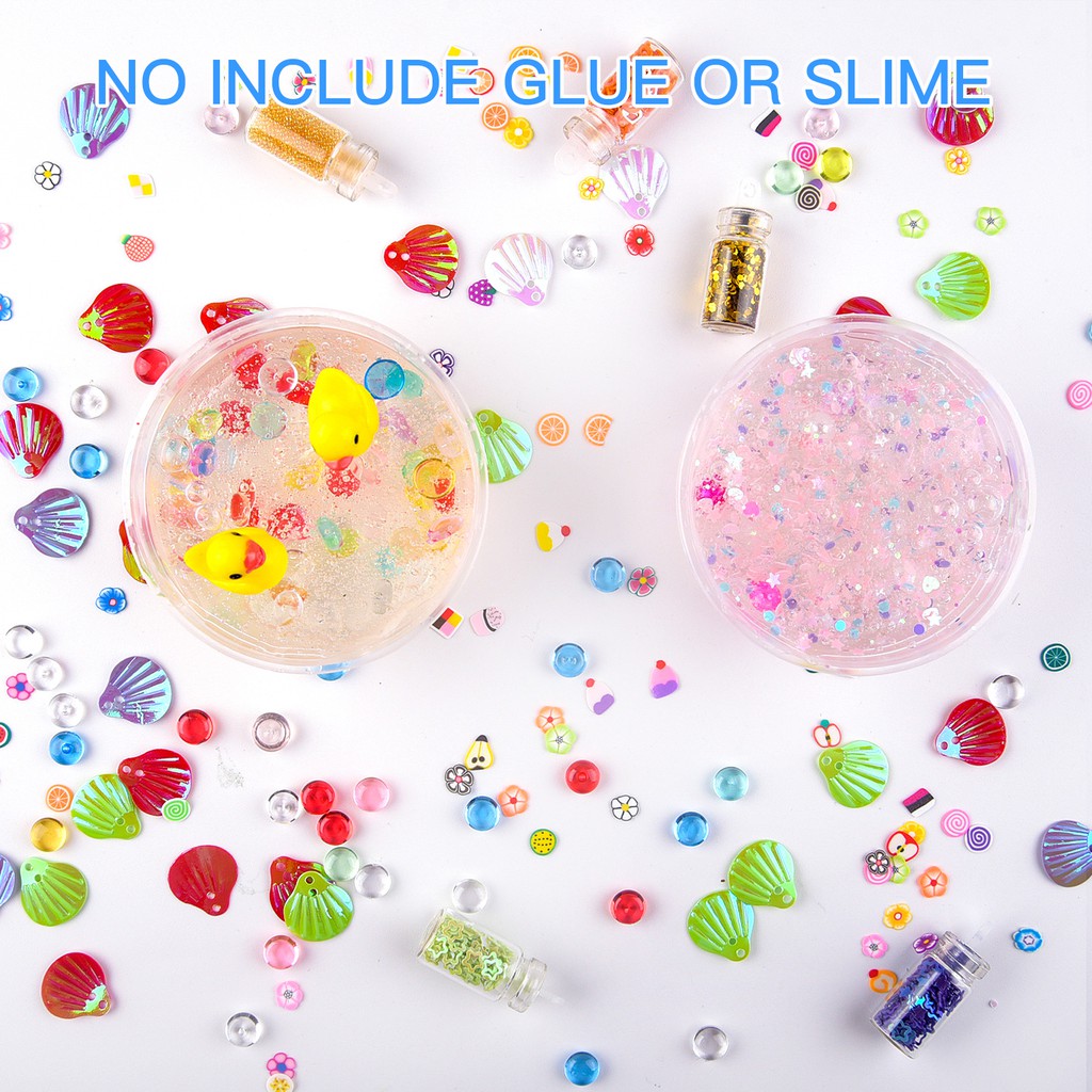 98Pcs DIY Slime Kit for Girls Boys - Ultimate Glow in the Dark Glitter ...
