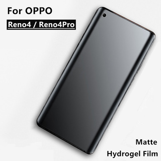 Matte Frosted Film ฟิล์มไฮโดรเจล เหมาะสำรับ OPPO Reno4 Pro / Reno4 ฟิล์มนุ่มใหม่ คุณภาพสูง อุปกรณ์กันรอยหน้าจอ เหมาะสำรับ oppo Reno 4