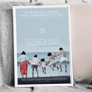 Shoplifters Poster 万引き家族 โปสเตอร์ภาพยนต์ ครอบครัวที่ลัก ผลงานเรื่องล่าสุดของฮิโรคาสุ โคริเอดะ ภาพขนาด 33X48 cm