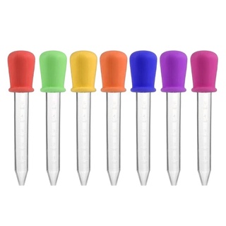 SOME 5ml Silicone Pipette Liquid Food Dropper Plastic Baby Feeding Medicine Dropper Spoon Burette Infant Utensils