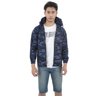 BOVY- JACKETCAMO 7170-02 เสื้อแจ็คเก็ตลายคาโม่สีน้ำเงินกรม