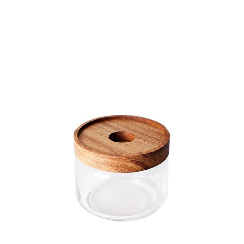 CHABATREE - CYNOSURE GLASS JAR ขวดโหล ฝาไม้ ขนาด 325 CC. (ST006)