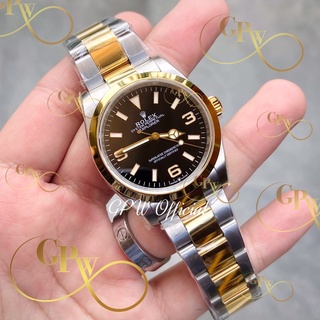 [ใส่โค้ด1010DISCOUNT] Rolex Explorer 2tone 36 mm. Automatic swiss movement (NEW)