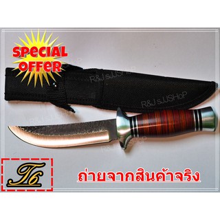 (T6) มีดพกพา มีดเดินป่า มีดแคมป์ปิ้ง มีดใบตาย มีดสวย แถมซอง Knife มีดสั้น มีดปา มีดเดินป่า Knives จัดส่งรวดเร็ว