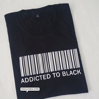 "Addicted" เสื้อยืดสกรีน สวมใส่สบาย