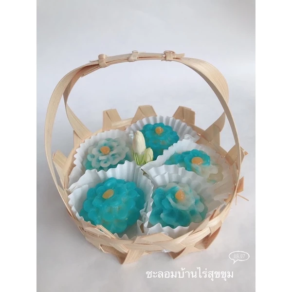 กระเช้าสานไม้ไผ่  ตะกร้าสานไม้ไผ่จัดเบรค thumbnail 4