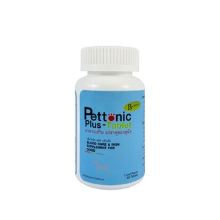 Pettonic Plus วิตามินบำรุงเลือด สุนัขและแมว 40เม็ด Exp5/22