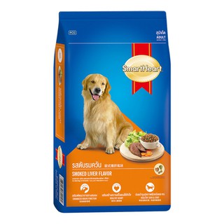 🔥ยอดนิยม!! สมาร์ทฮาร์ท อาหารสุนัขโต รสตับ 10 กก.  SmartHeart Adult Dog Food Liver 10 kg