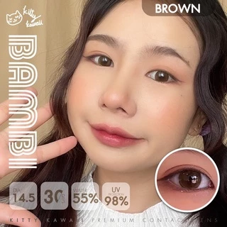 ส่งด่วนทุกวัน‼️คอนแทคเลนส์ Bambi สี Brown / Gray / Hazel - Kitty Kawaii ขนาดบิ๊กอาย
