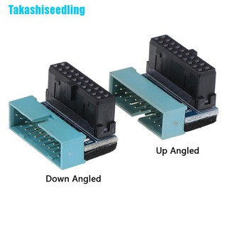 อะแดปเตอร์ขยายสัญญาณ takashi alloyseedling 20pin usb 3 . 0 male to female 90 องศา 1 ชิ้น