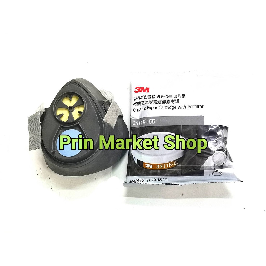* พร้อมจัดส่ง*  3M หน้ากากไส้กรองเดี่ยว รุ่น 3200-55
