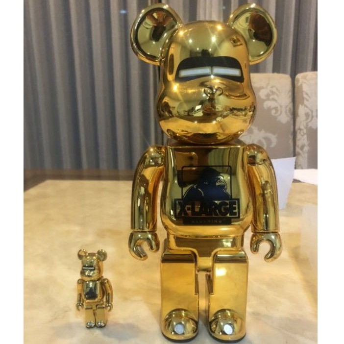 Bearbrick X-large x Sorayama Gold 400%
