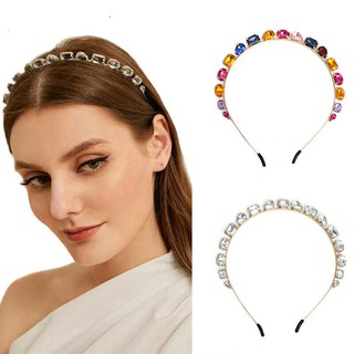 Pearl Rhinestone Hairband Thin Hairband Luxury Ladies Style Temperament Hair Hoop