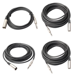 [ oticle ] XLR 3-Pin Male to 1 / 4 In Mono ปลั๊กอะแดปเตอร์ไมโครโฟน