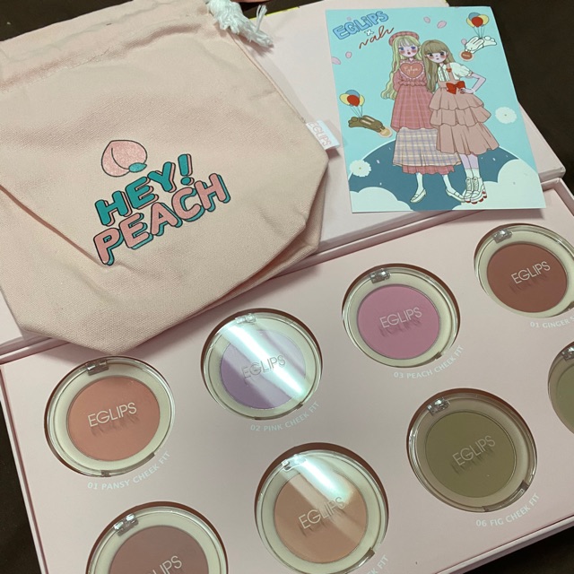 (ของแท้ พร้องส่ง Exclusive Set + ของแถม) Eglips x Nalu Blush On Special Collection อีกลิปส์ บลัชออน 