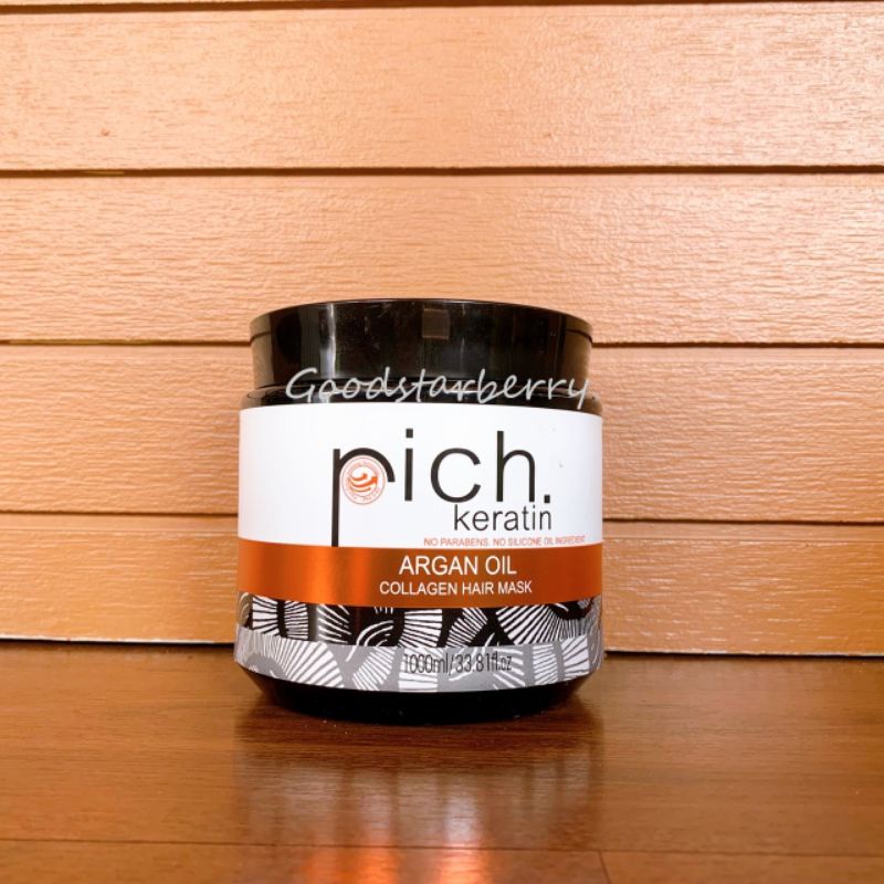 Rich keratin เคราติน อาร์แกน ออยล์ คอลลาเจน แฮร์ มาส์ค 500มล.