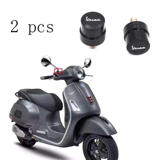 ฝาครอบกระจกอลูมิเนียม อุปกรณ์เสริม สําหรับ Piaggio VESPA LX LXV Primavera Sprint 125 150 GTS300 (2 ชิ้น)