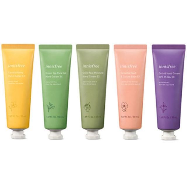 Green Tea Pure Gel / Olive Real Moisture / Orchid / Canola / Camellia / Minnie Mouse Edition Hand Cream EX 50ml