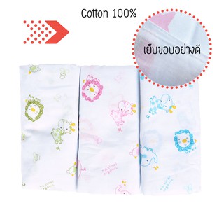 ผ้าอ้อมผ้าสาลู cotton 100%  27 นิ้ว เกรดAAA+  แพ็ค 12 ผืน คละสี (ลายOrganic)