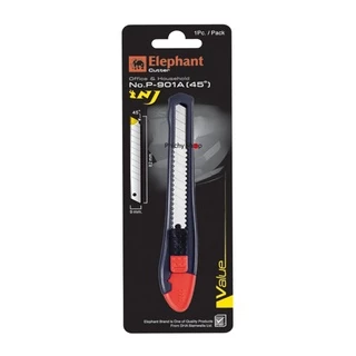 คัตเตอร์ Elephant มีดคัตเตอร์ รุ่น P-901A 9 มม. 12 ด้าม/กล่อง