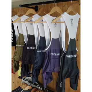 เอี๊ยมจักรยานผู้หญิง BIB SHORT #WIERCYCLING รุ่น WEEKEND