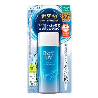 Biore UV Aqua Rich Watery Gel บิโอเร อะควา ริช วอเตอร์รี่ เจล ผลิตภัณฑ์ป้องกันแสงแดดเนื้อเจล 90 มล.