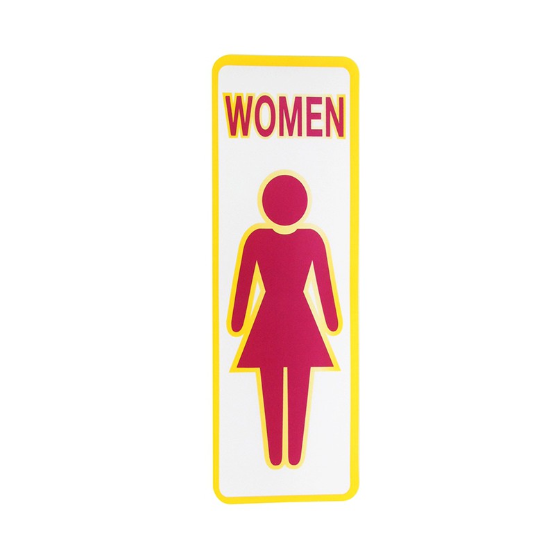 S822 ป้ายPP WOMEN1 ขนาด9.33X28 ซม.