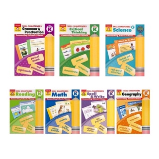 Skill Sharpeners for Pre Kindergarten by Evan Moor (ยกชุด 7 Books พร้อมส่ง)