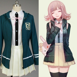 ชุดคอสเพลย์ อนิเมะ DanganRonpa Super Dangan-Ronpa 2 Chiaki Nanami สําหรับปาร์ตี้ฮาโลวีน