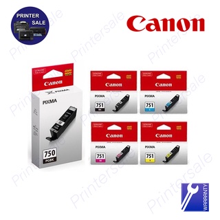 Canon PGI-750/CLI-751 หมึกพิมพ์ของแท้ หมึกแท้ ส่งเร็วส่งด่วน by printersale