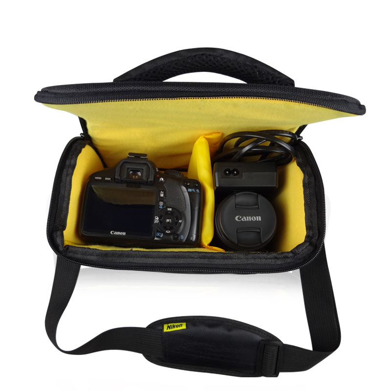 Nikon Camera Bag Portable handbag คลาสสิกกล้องกระเป๋ากล้อง DSLR กลางแจ้ง Shoulder Bag กระเป๋าสะพายแบบพกพา ท่องเที่ยว