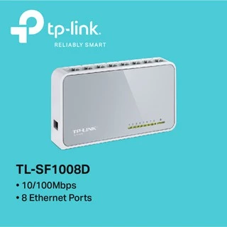 SWITCH HUB (สวิตซ์ฮับ) TP-LINK 8 PORTS (TL-SF1008D) FAST PORT 10/100 Mbps รับประกัน LT