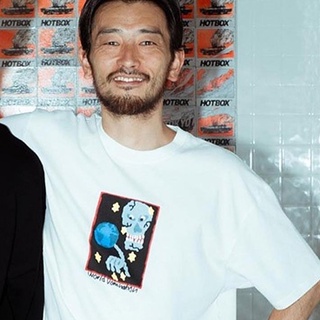 โพลาร์สเก็ต Co World Domination Tee กะโหลกศีรษะลูกโลกพิมพ์แขนสั้นเสื้อยืดลําลอง XG,