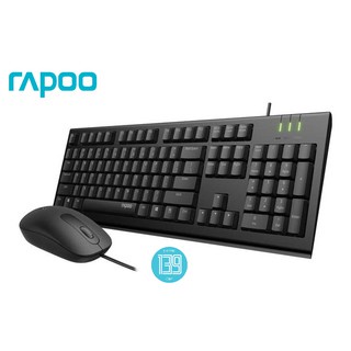 Rapoo X120 Pro คีย์บอร์ดและเมาส์แบบมีสายสําหรับคอมพิวเตอร์
