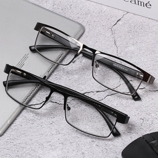 New Titanium Alloy Business Reading Glasses Light Resin Men Metal Optical Frames Glasses Retro Hyperopia Prescription Eyeglasses