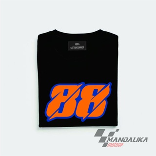 เสื้อยืดคอกลมOliveria miguel Shirt 88 วงจร motogp mandalikaS-5XL