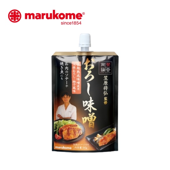MARUKOME (EXP.11/01/2025) OROSHI MISO SAUCE มารุโคเมะ โอโรชิมิโซะ ซอสมิโซะผสมไชเท้าขูด 100G