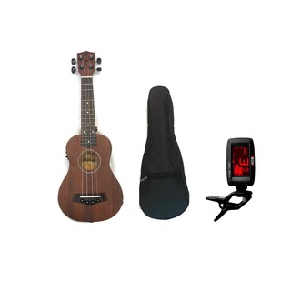 Guitar อูคูเลเล่ไฟฟ้า Ukulele 21นิ้ว+แถมกะเป๋า+แถมแครื่องตั้งสายAT-200D
