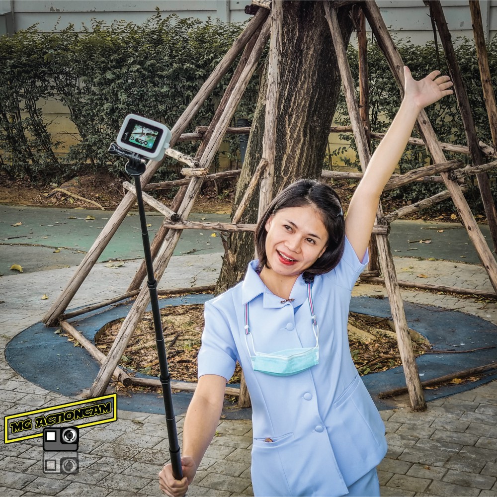 Telesin ไม้เซลฟี่ gopro คาร์บอนไฟเบอร์ สำหรับ Gopro / DJI / Insta 360 ยาว 116 cm Carbon Fiber Stick