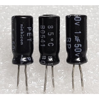 Nichicon VP BP 1uf 50v Bipolar Capacitor bipolar bp คาปาซิเตอร์ ตัวเก็บประจุ ไบโพลาร์ ไบโพล่า ไม่มีขั้ว