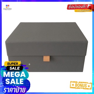 กล่อง PVC ฝาแม่เหล็ก STACKO ไซซ์ M 31x24.5x15.5 ซม. สีเทาPVC BOX WITH MAGNETIC CLOSURE STACKO M 31X24.5X15.5CM GREY