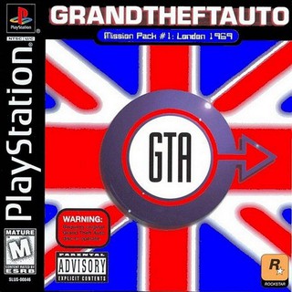 GRAND THEFT AUTO MISSION PACK #1 LONDON 1969 [PS1 US : 1 Disc]