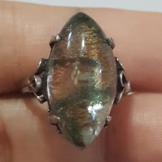 แหวนแก้วโป่งข่ามแท้เมืองเถิน (Natural Garden Quartz Ring) size 5.5