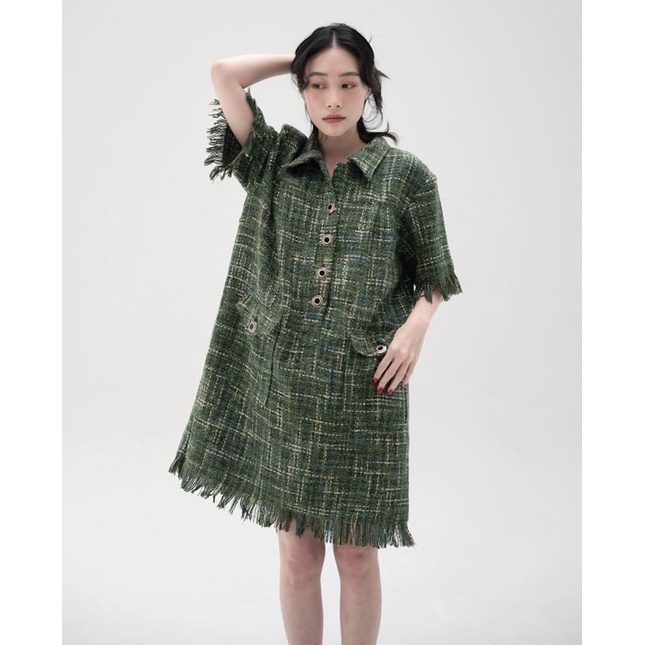 เดรสผ้า Tweed แบรนด์ srn.official