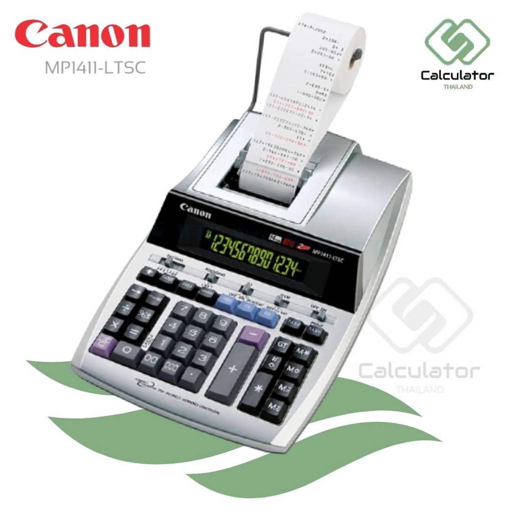 เครื่องคิดเลขแคนนอน แบบพิมพ์กระดาษ 14หลัก Canon MP1411-LTSC